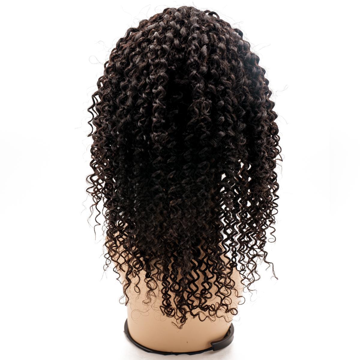 Curly Mono Lace Front PU Medical Wig